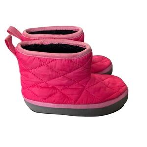 Kamik Kids Fuchsia Quilted Mid Indoor/Outdoor Boots-Size 8